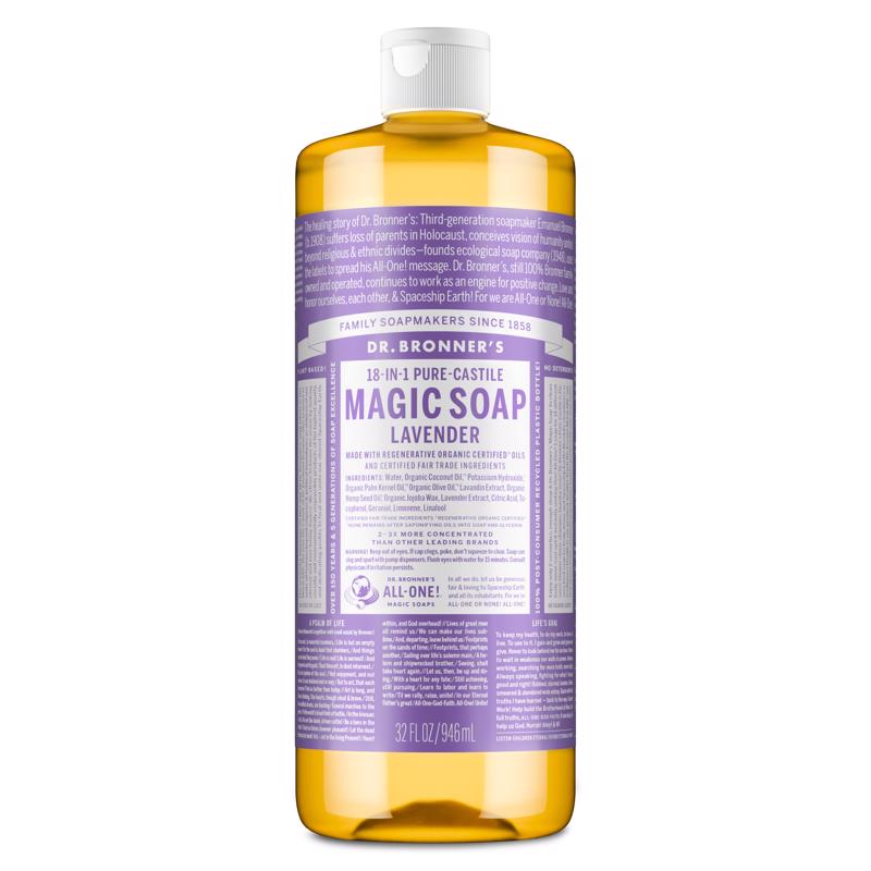 Dr. Bronner's Organic Lavender Scent Pure-Castile Liquid Soap 32 oz 1 pk