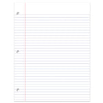 Office Depot 8.5 in. W X 11 in. L College Ruled Filler Paper 150 sheet