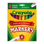 Crayola Assorted Broad Tip Markers 8 pk