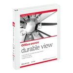 Office Depot White Ring Binder 1 pk