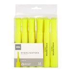 Office Depot Neon Color Fluorescent Yellow Chisel Tip Highlighter 12 pk