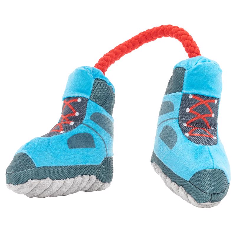 Bark For Dog Multicolored Plush Appalachian Tail Boots Dog Toy 1 pk
