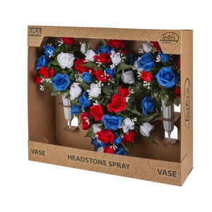 Gerson America Porch Decor HCV0001RWB 3 pc