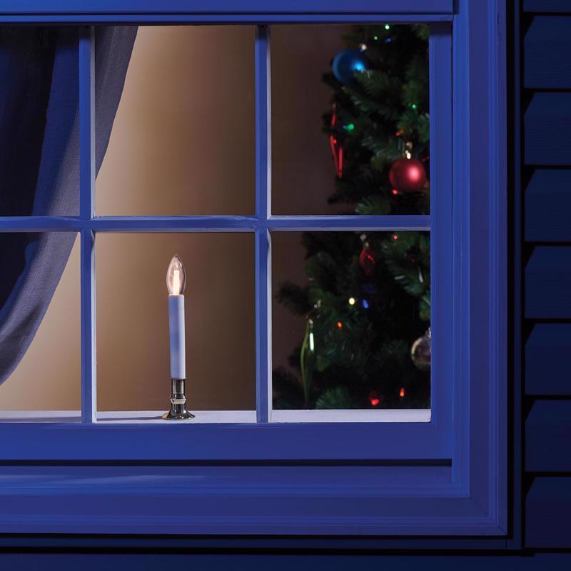 Celebrations Plug-in LED Warm White Sensor Candle 9 in.