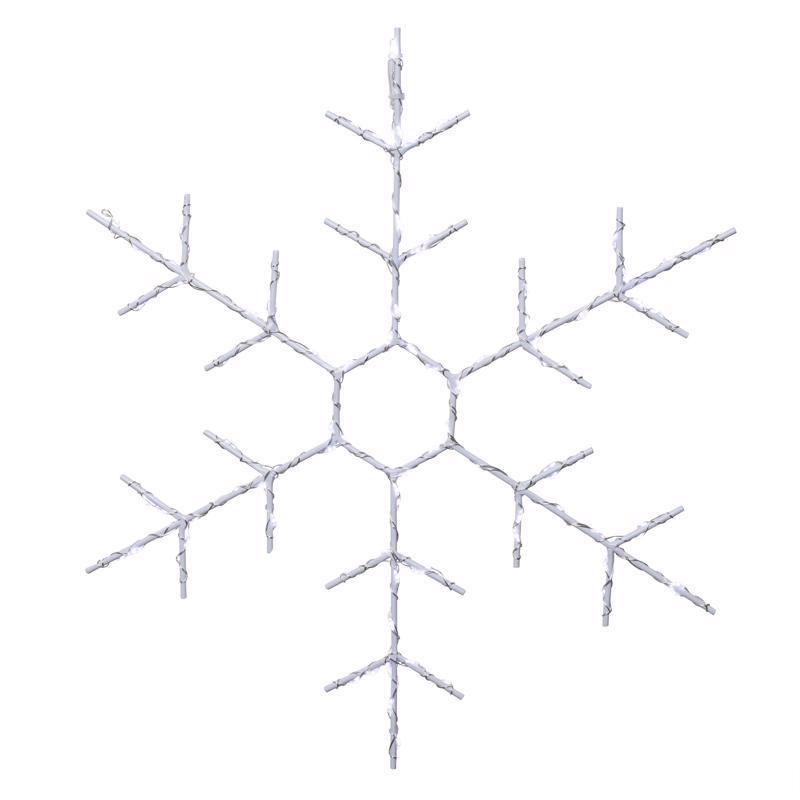 Celebrations LED Snowflake Silhouette 14.5 in. Hanging Decor