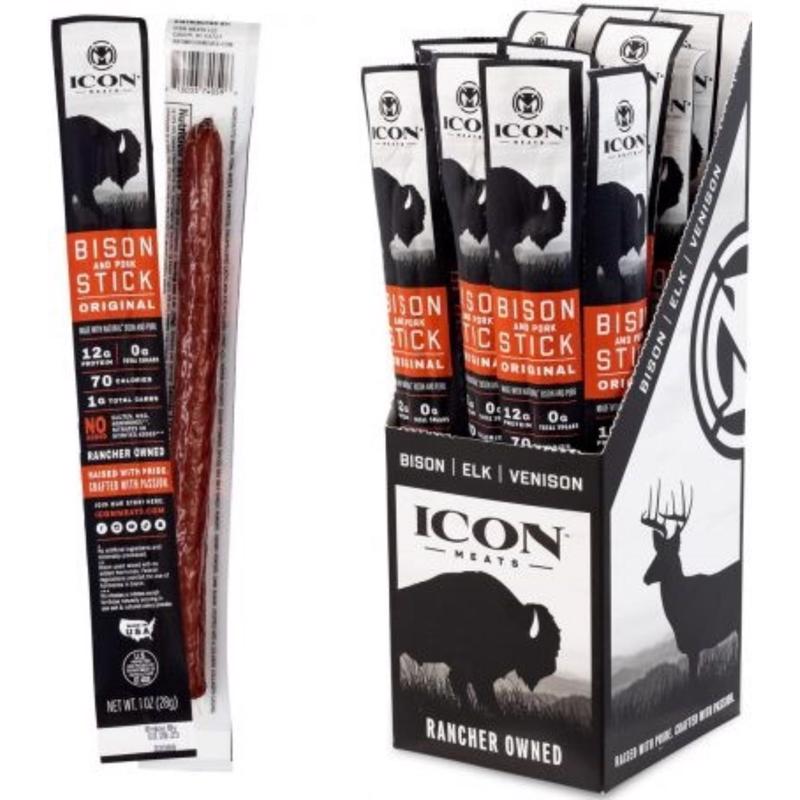ICON Meats Bison & Pork Original Sticks 1 oz Pouch