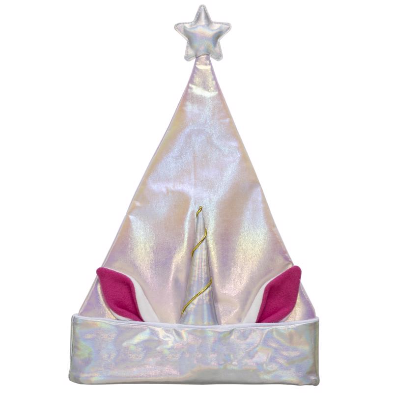 Dyno 17 in. Unicorn Santa Hat 1 pk