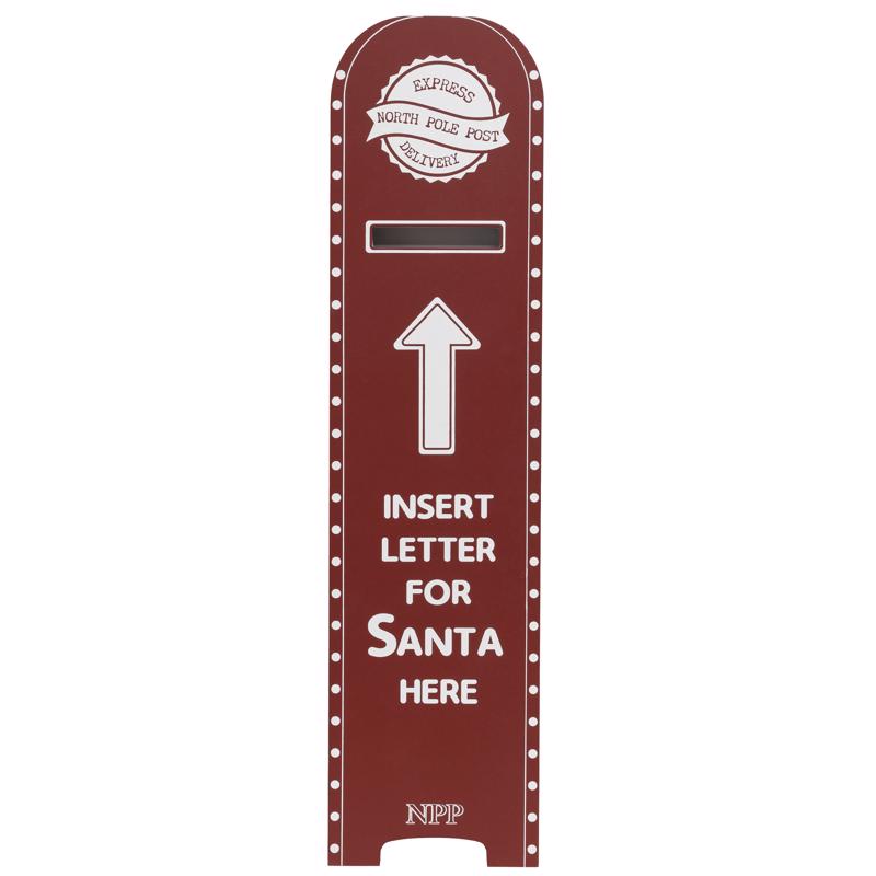 Dyno Red/White Mailbox Letter Porch Sign 40 in.