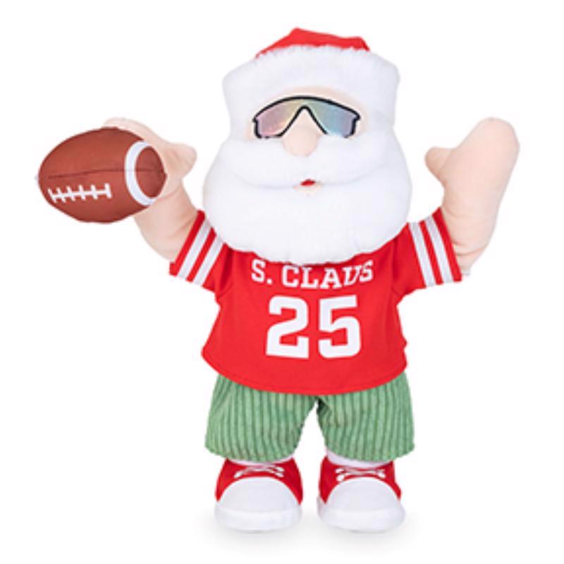 Cuddle Barn Game Day Santa Animated Plush Multicolored
