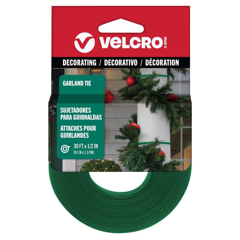 VELCRO Brand 30 ft. .5 in. Garland Reusable Ties 1 pk