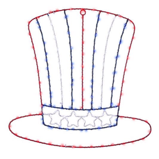 Celebrations Patriotic Silhouette Window Decor Metal 1 pk