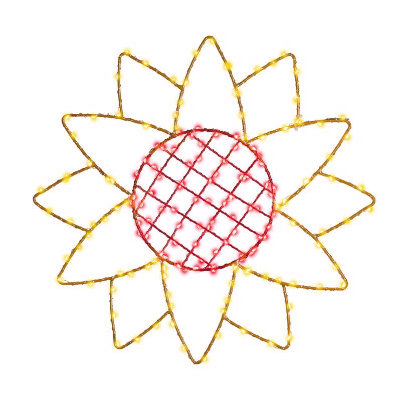Celebrations Sunflower Silhouette Window Decor Metal 1 pk