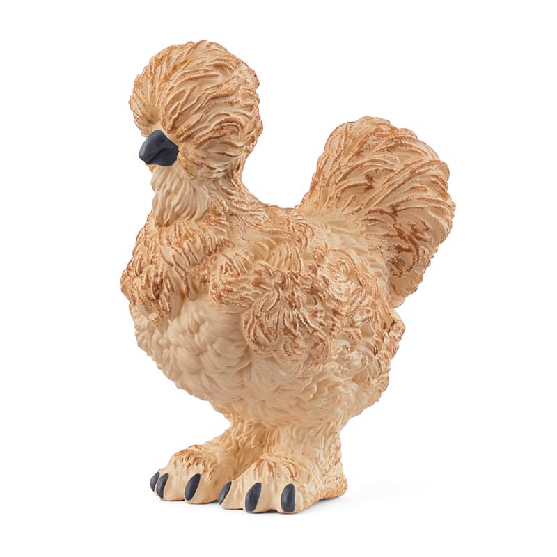 Schleich Silkie Chicken Figurine Brown