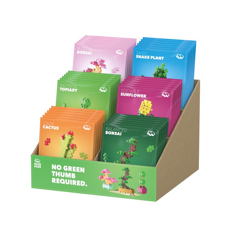 Plus-Plus Playful Plant Packets Building Set Multicolored