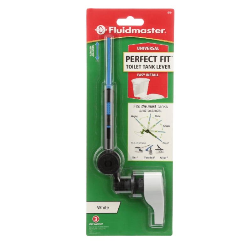 Fluidmaster Perfect Fit Tank Lever White Plastic For Universal