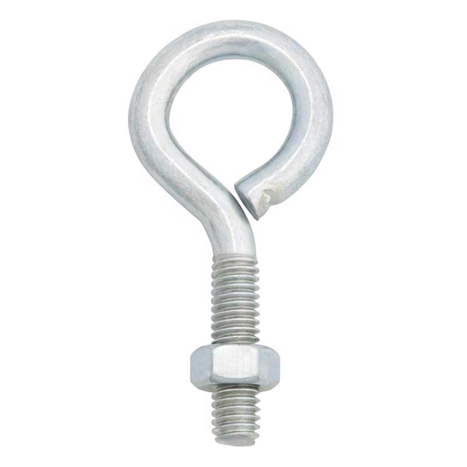 Hampton 5/16 in. X 2-3/4 in. L Zinc-Plated Steel Eyebolt Nut Included