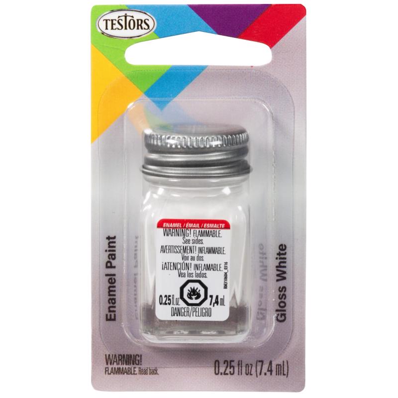 Testors Gloss White Hobby Paint 0.25 oz