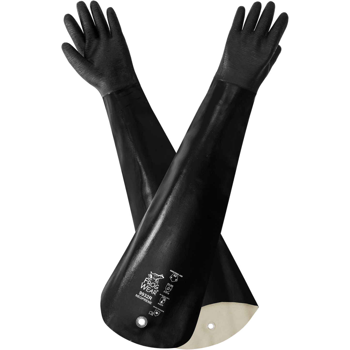 Neoprene Supported Gloves 9932R (Dozen Pair — 12 pair)