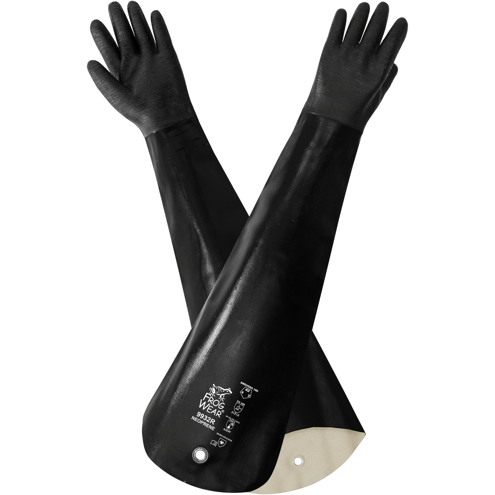Neoprene Supported Gloves 9932R (Dozen Pair — 12 pair)