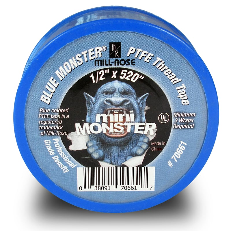Mill Rose Blue Monster Blue 1/2 in. W X 520 in. L Thread Seal Tape