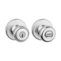 Kwikset Tylo Satin Chrome Entry Door Knob 1-3/4 in.