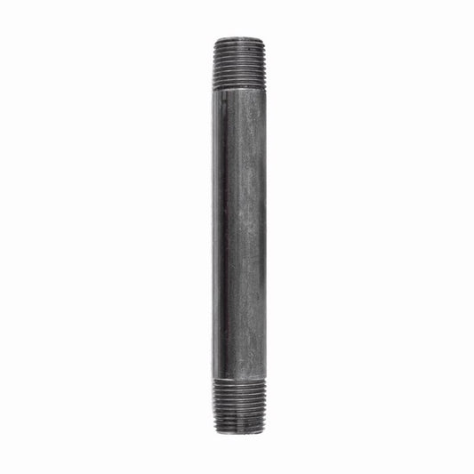 STZ Industries 1/4 in. MIP each X 1/4 in. D MIP Black Steel 6 in. L Nipple