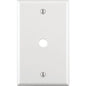 Leviton White 1 gang Thermoset Plastic Cable/Telco Wall Plate 1 pk