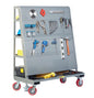 Little Giant All-Welded Mobile Pegboard with Back Shelf Storage (AFPBS Series)