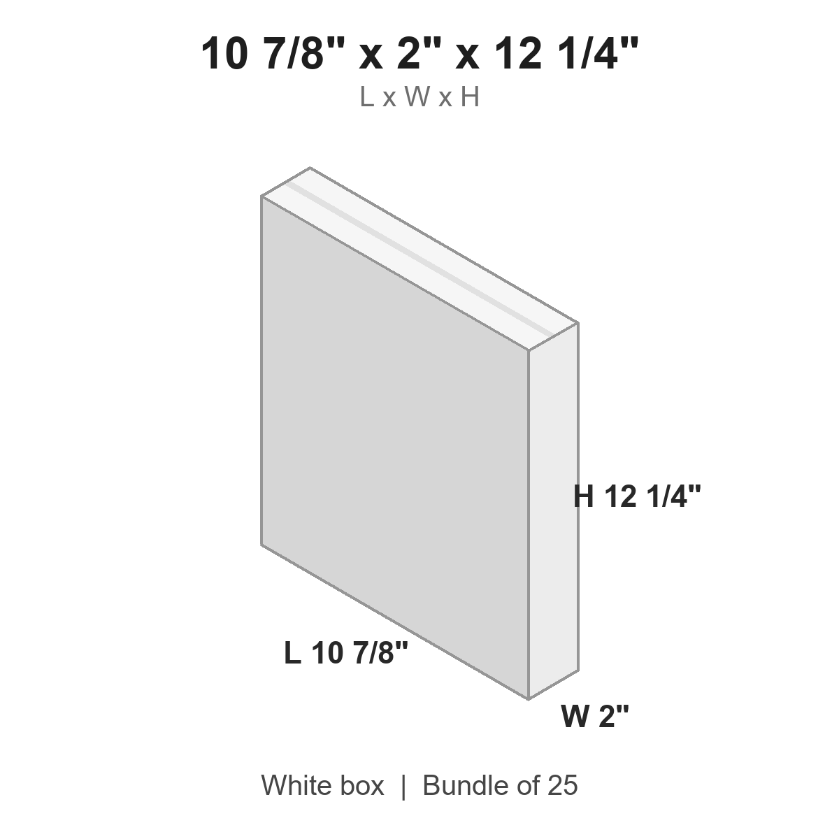 10.875x2x12.25 White Self-Seal Side Loading Boxes