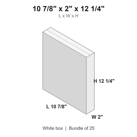 10.875x2x12.25 White Self-Seal Side Loading Boxes