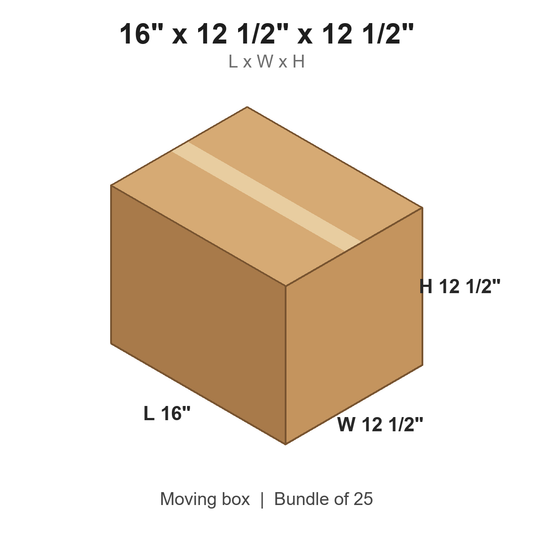 16x12.5x12.5 Printed Moving Box