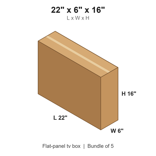 22x6x16 Flat-Panel TV Box