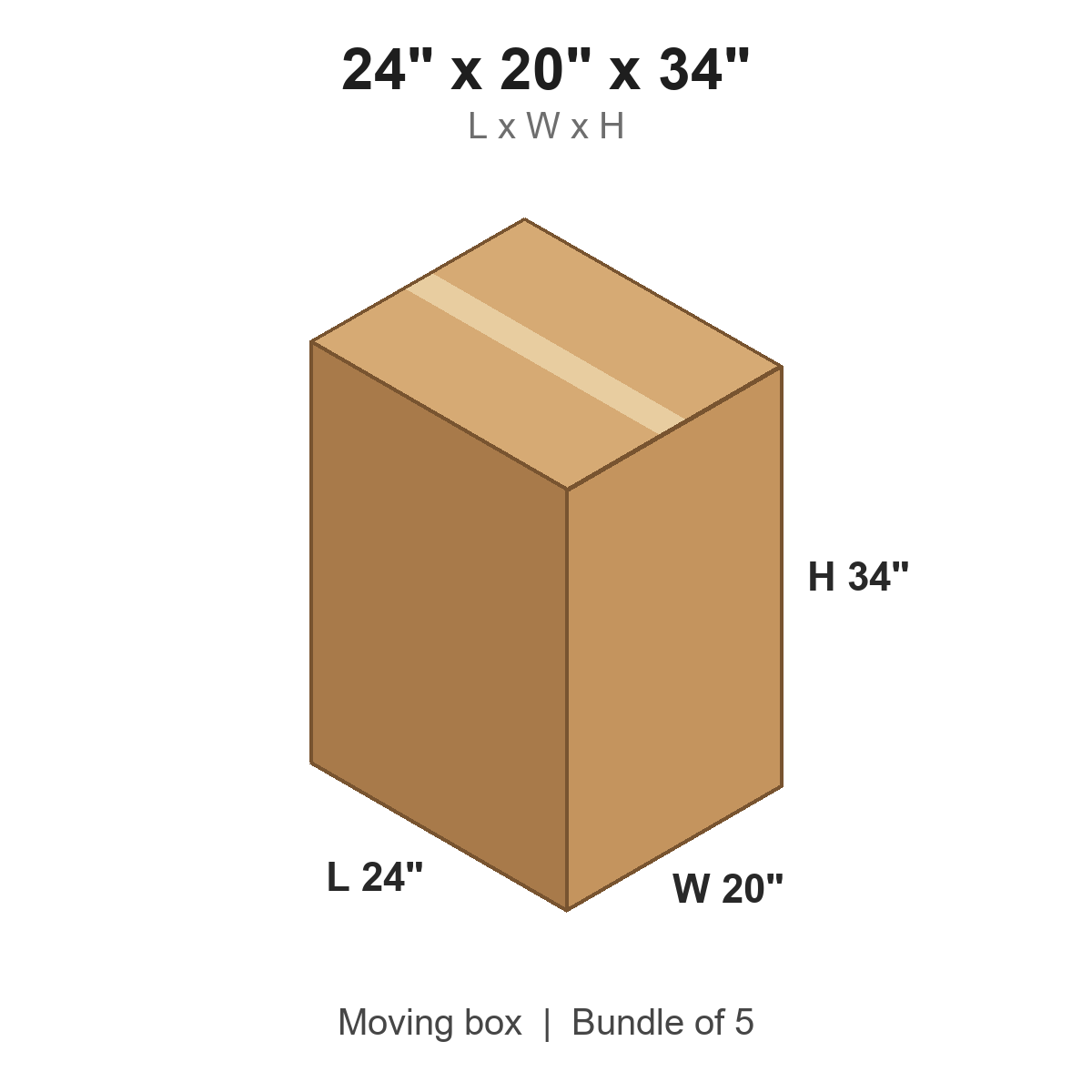 24x20x34 Wardrobe Boxes