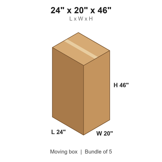 24x20x46 Wardrobe Boxes