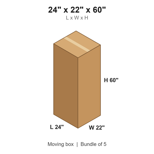 24x22x60 Wardrobe Boxes