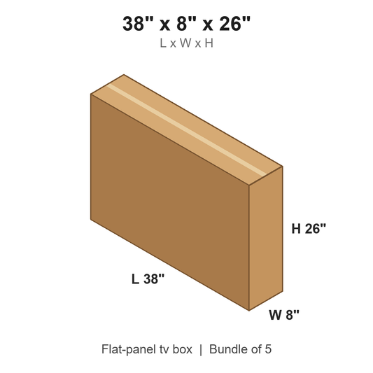38x8x26 Flat-Panel TV Box