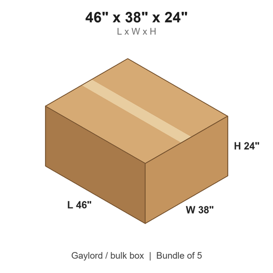 46x38x24 Octagon H.S.C. Bottom Bulk Bin