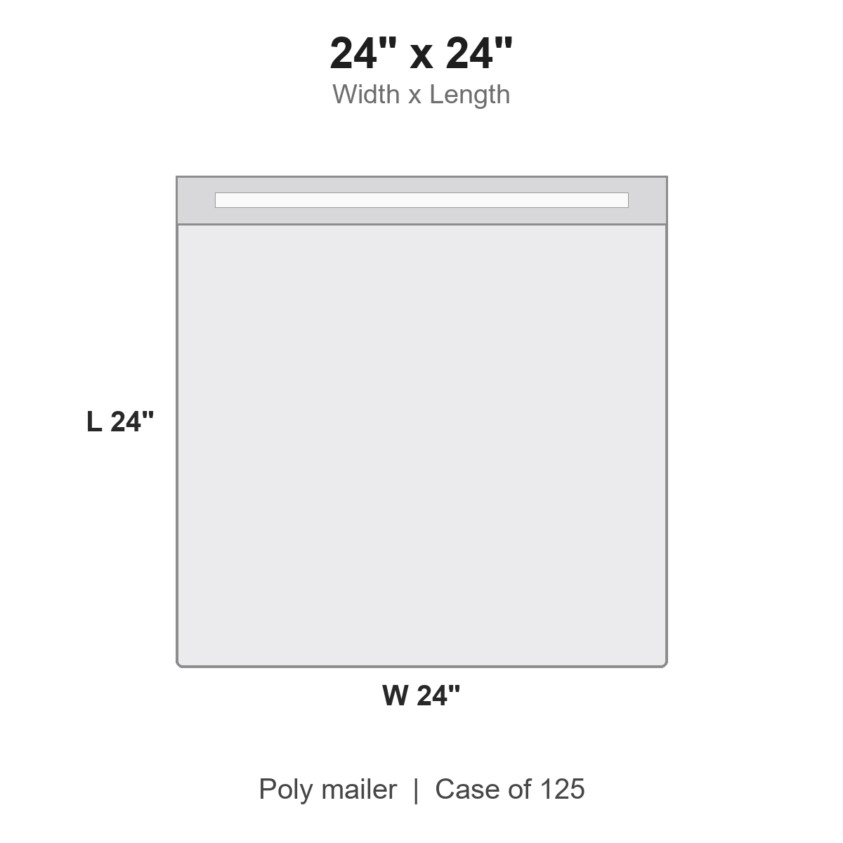 24" x 24" Poly Mailers