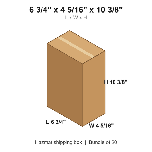 6.75x4.3125x10.375 Gallon F-Style Boxes