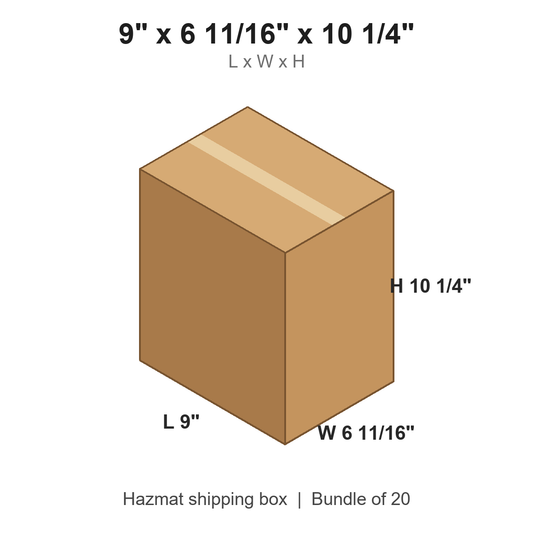 9x6.6875x10.25 Gallon F-Style Boxes