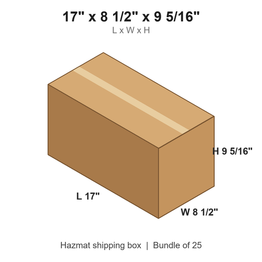 17x8.5x9.3125 Gallon Paint Can Boxes