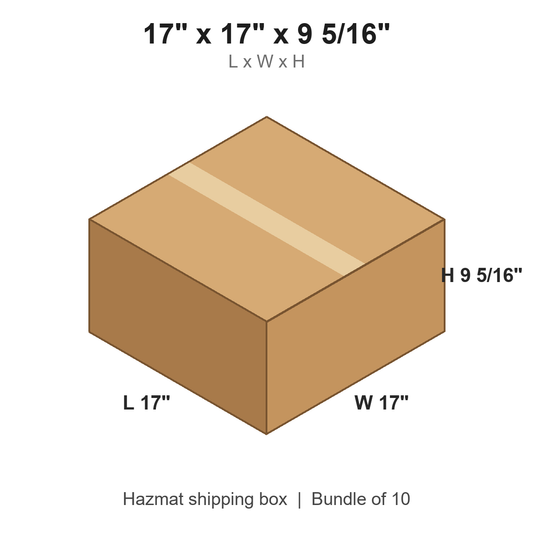 17x17x9.3125 Gallon Paint Can Boxes