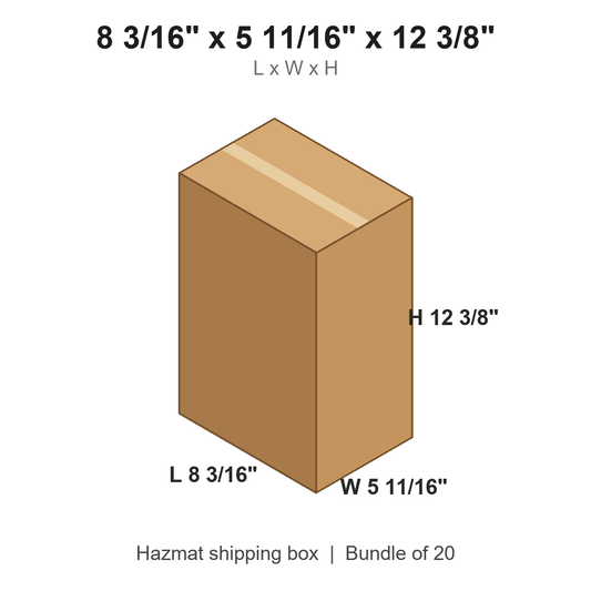 8.1875x5.6875x12.375 Gallon F-Style Paint Can Boxes