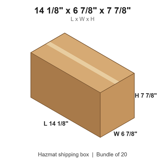 14.125x6.875x7.875 Gallon Haz Mat Boxes