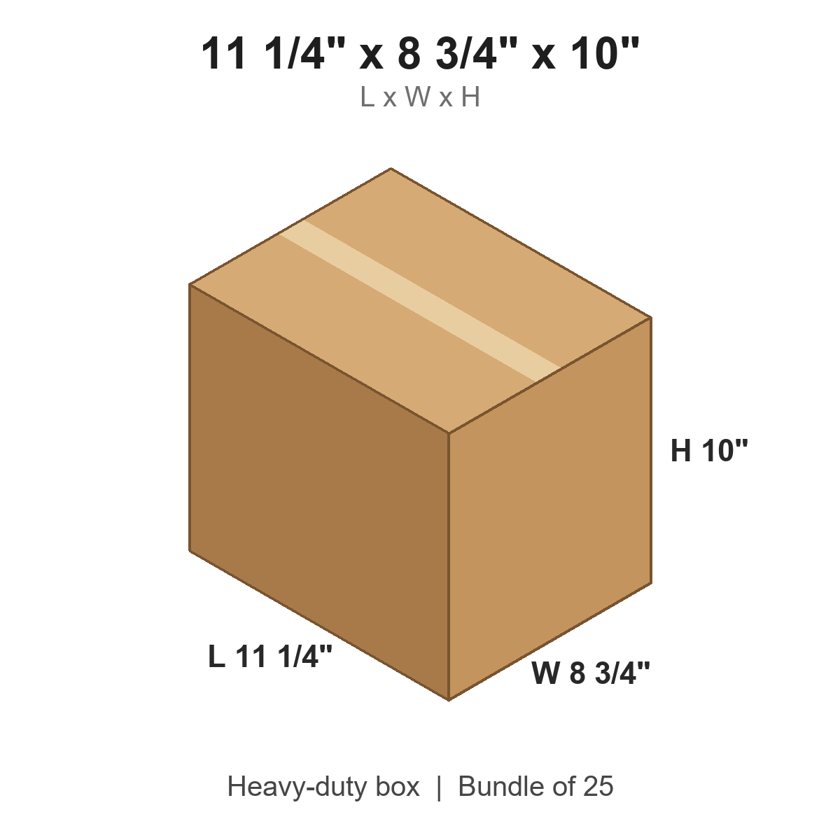 11.25x8.75x10 Heavy-Duty Boxes