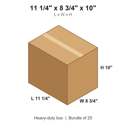 11.25x8.75x10 Heavy-Duty Boxes