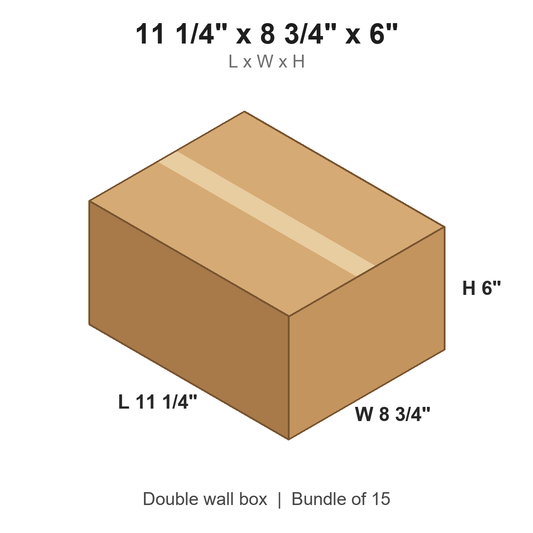 11.25x8.75x6 Double Wall Boxes