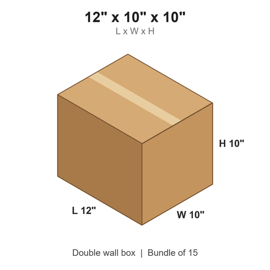 12x10x10 Double Wall Boxes