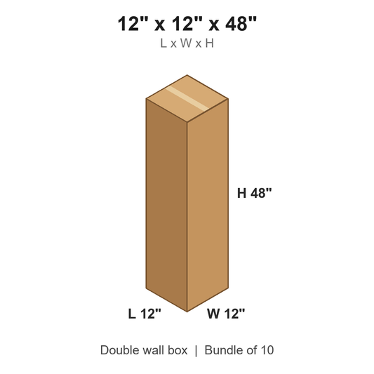 12x12x48 Double Wall Boxes