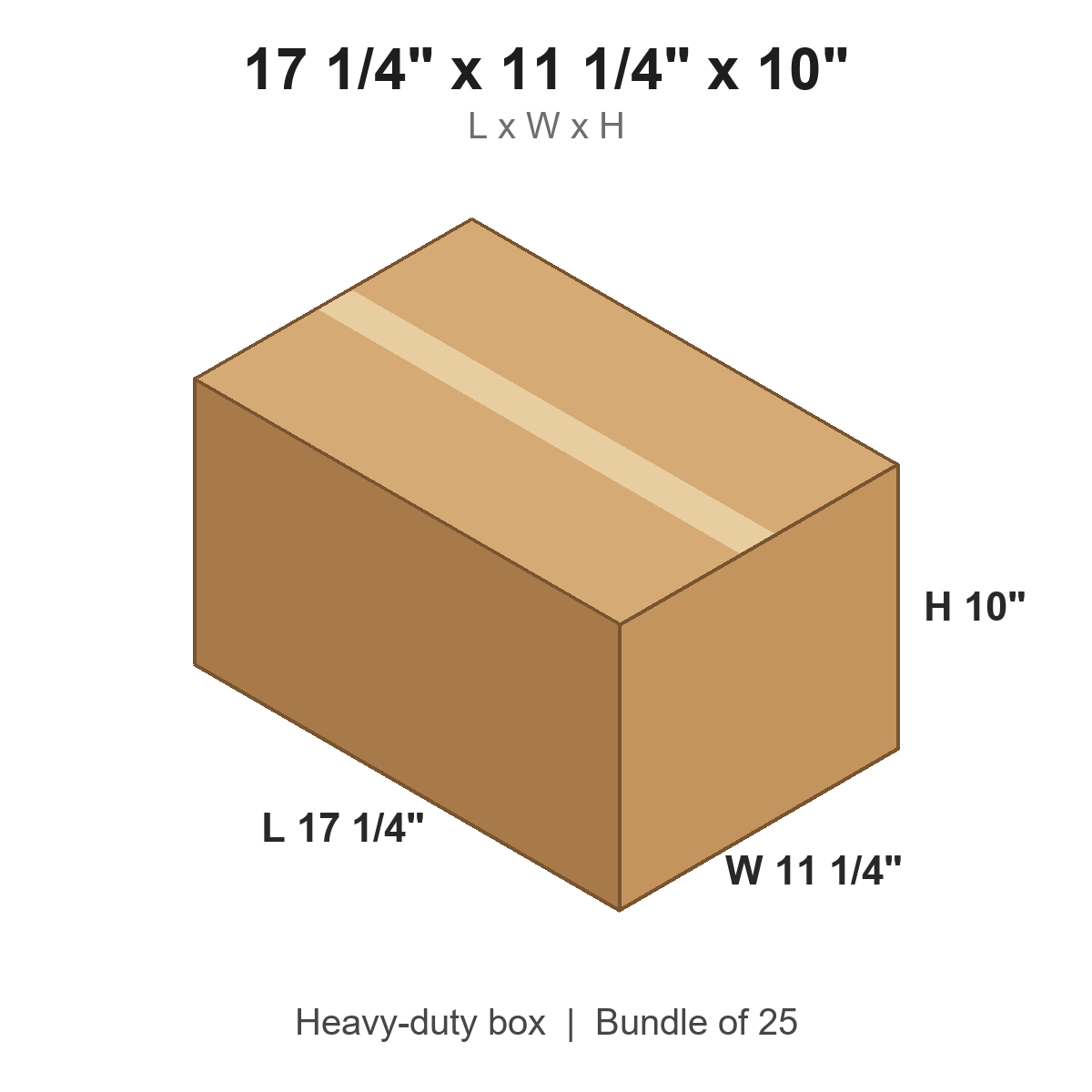 17.25x11.25x10 Heavy-Duty Boxes